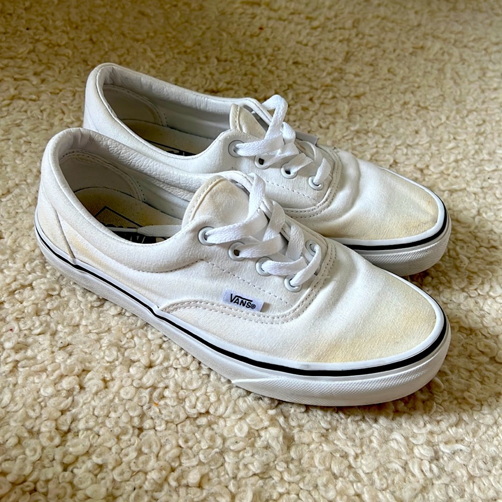 Women’s Vans sneakers, white, size 7